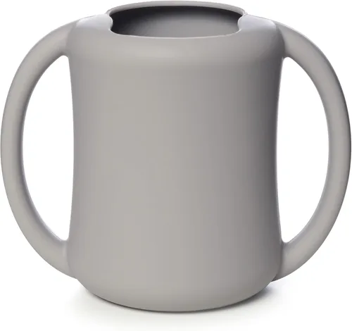 Vista 15 de PrimaStella Taza de entrenamiento de silicona para bebés y niños pequeños con asas (coral)