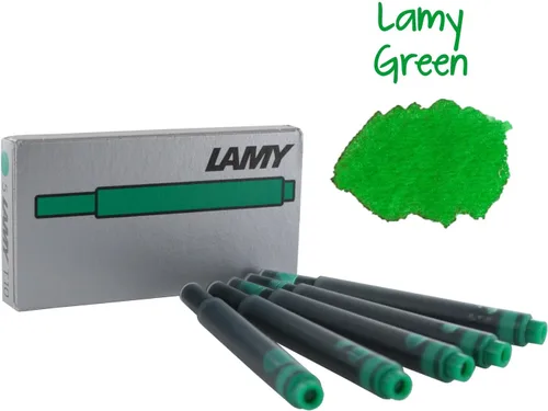 Vista 2 de Lamy, cartuchos de tinta para pluma fuente (paquete x 20 unidades), Verde