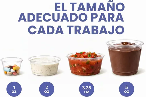 Vista 8 de GUSTO [2 oz.-100] Unidades Vasos de Plástico Desechables Transparentes para Porciones con Tapas - Vasos de Soufflé, Vasos para Shots de Gelatina