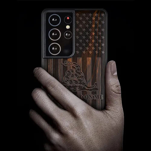 Vista 2 de Carveit Funda de madera para Galaxy S21 Ultra [madera natural y TPU suave] a prueba de golpes, híbrida, funda de madera única compatible con Samsung