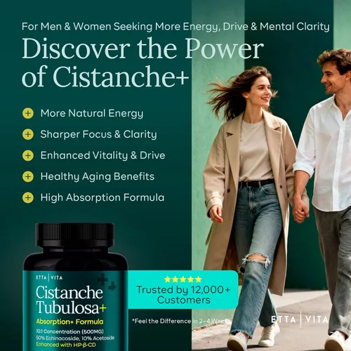Vista 2 de Cápsulas potentes de Cistanche Tubulosa (500 mg) Respuesta al estrés, estado de ánimo y apoyo al cortisol