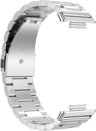 Vista 4 de RuenTech Compatible con Huawei Watch Fit 2 bandas, correa de acero inoxidable de repuesto ajustable de metal para Huawei Watch Fit2