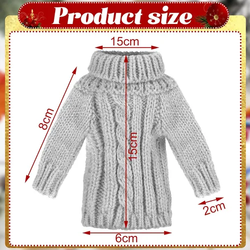 Vista 3 de Bencailor 4 piezas de ropa de muñeca para muñecas de 11.5 pulgadas, accesorios de ropa, sudadera con capucha, conjunto de ropa de punto de invierno