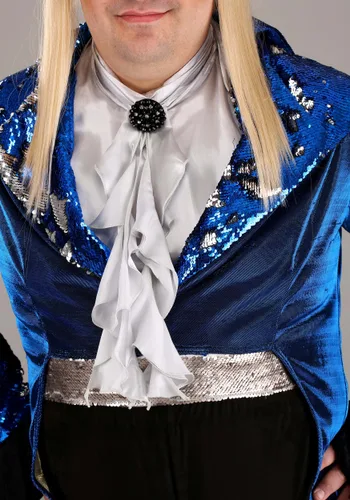 Vista 4 de Disfraz Deluxe de Jareth Rey Goblin para Hombre Talla Plus Multicolor