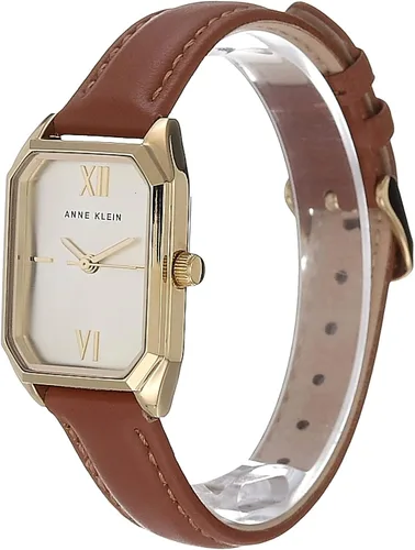 Vista 4 de Anne Klein Reloj con correa de cuero para mujer