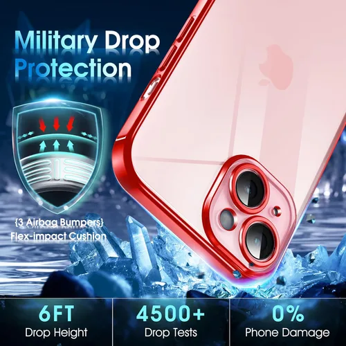 Vista 116 de Supdeal Funda cristalina transparente para iPhone 11, [No se amarillea] [Protección de la cámara] [Probado contra caídas de grado militar] Funda