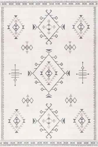Vista 5 de Nuloom SpinClean Evalyn - Alfombra geométrica, suave y acogedora, de alto tráfico, resistente a las manchas, fácil de limpiar, duradera, lavable a