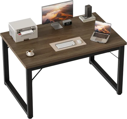 Vista 65 de Mericonia Escritorio para computadora, escritorio de juegos para espacios pequeños, mesa de estilo moderno y simple para oficina en casa, mesa