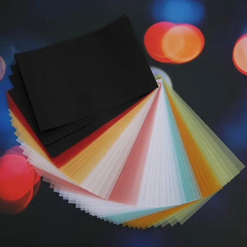 Vista 5 de 50 piezas de cartulina de color, papel sulfúrico de color para arte, impresión y reproducción propósitos 5.9x3.9 in