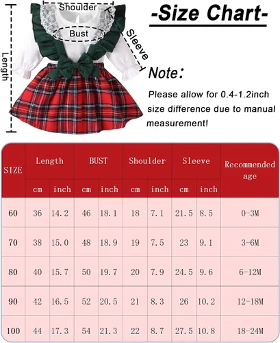 Vista 2 de Happy Cherry Vestido de Navidad para bebé, disfraz de tutú de Navidad, mameluco festivo de Papá Noel
