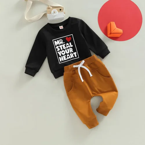 Vista 44 de Mameluco de manga larga con estampado de corazón para el día de San Valentín, recién nacido, para bebés, niños y niñas