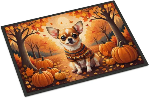 Vista 58 de Caroline's Treasures DAC1041MAT - Tapete de algodón de Tulear para puerta delantera, 18 x 27 pulgadas, para interiores y exteriores, para entrada