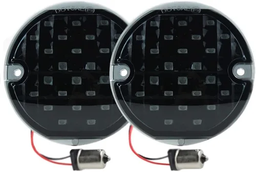 Vista 10 de ZYTC - Juego de 2 micas Touring OEM ahumadas de 3.25 pulgadas para motocicleta Harley Davidson, Electra Glides