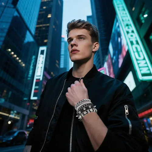 Vista 3 de Juego de 4 pulseras punk rock con tachuelas, pulseras de cuero para hombres y mujeres, pulseras con pinchos y accesorios emogóticos para fiestas
