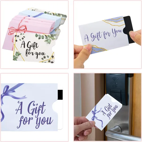 Vista 7 de Paquete de 300 fundas para tarjetas, protector de tarjetas de crédito, portadores de tarjetas llave de hotel, mini sobres para tarjetas