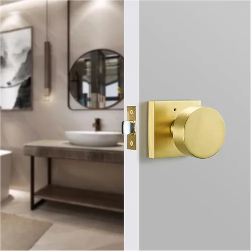 Vista 9 de Pomos de puerta de privacidad color negro mate - Manijas modernas para pasillo, dormitorio y baño