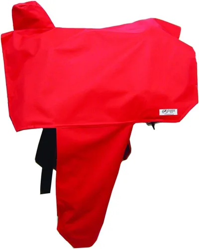 Vista 7 de Tahoe Funda de sillín impermeable de nailon resistente de alta calidad con seis correas elásticas de sujeción y fundas de estribo, se adapta a