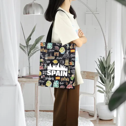 Vista 12 de Ensianth e España Travel Tote Europeo Vacaciones España amante Carrier