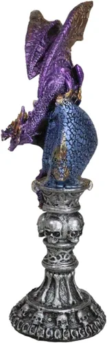 Vista 5 de Ebros - Figura de torre ocular con diseño de dragón en alquimia y cráneos de alquimia, figura de torre ocular como mazmorras y dragones, fantasía
