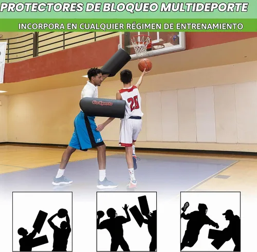 Vista 2 de GoSports Padded Blocking Guards - 2 Pack, Great Defender Simulation for Martial Arts & Sports Training