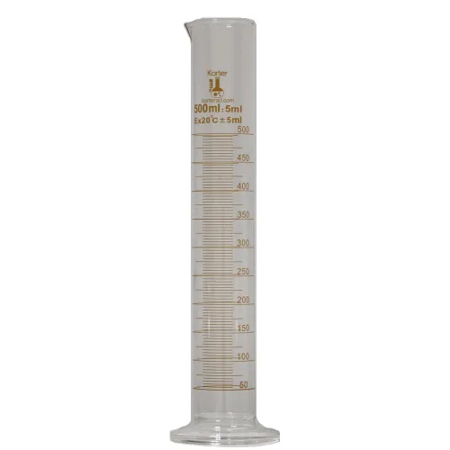 Vista 2 de Karter Scientific 412B3, cilindro graduado de 0.3 fl oz, base redonda, vidrio de borosilicato 3.3 (individual)