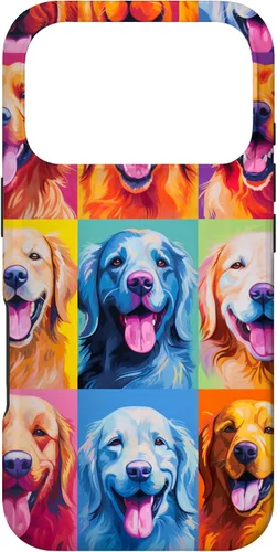 Vista 30 de Carcasa para iPhone 16 Golden Retriever Dog Owner