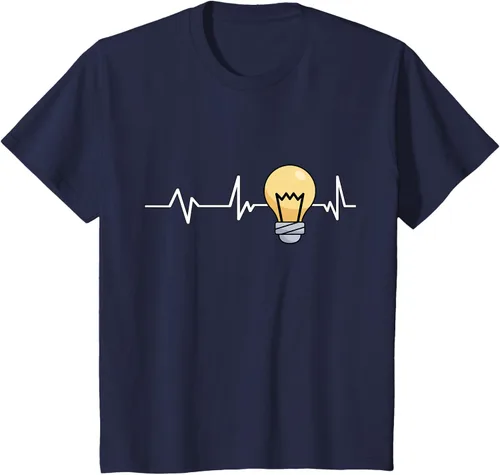Vista 48 de Bombilla Heartbeat bombilla regalo bombilla bombilla camiseta Negro