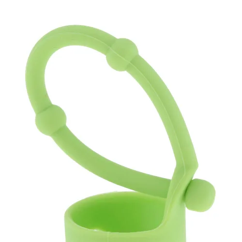 Vista 4 de ConStore Funda protectora de silicona para botella de aceite esencial, funda protectora de viaje con cuerda colgante, 12 uds