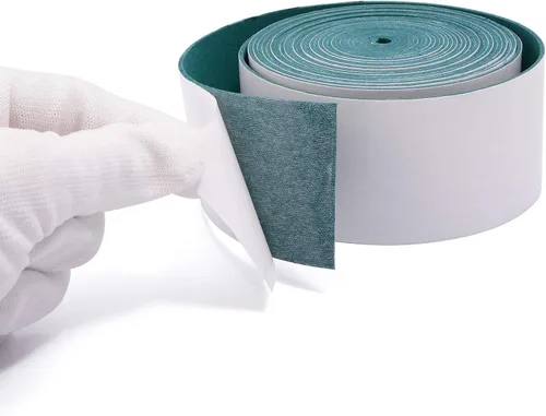 Vista 3 de FOSHIO Fieltro de microfibra para envolver bordes de escobilla de 6.6 ft de longitud, fieltro de gamuza verde oscuro para cubrir los bordes