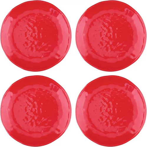 Vista 11 de UP UPware Platos Redondos de Melamina con Árbol de Navidad para Postres, Platos Pequeños de Servicio, Decoraciones de Navidad, para Aperitivos