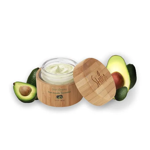 Vista 2 de Shira Shir Crema hidratante orgánica de aguacate para piel madura seca, crema facial hidratante las 24 horas con vitaminas A, B, D y E para piel