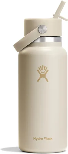 Vista 71 de Hydro Flask Botella de agua – Acero inoxidable aislado – Tapa flexible con popote de boca ancha, antiderrames, a prueba de fugas y recargable
