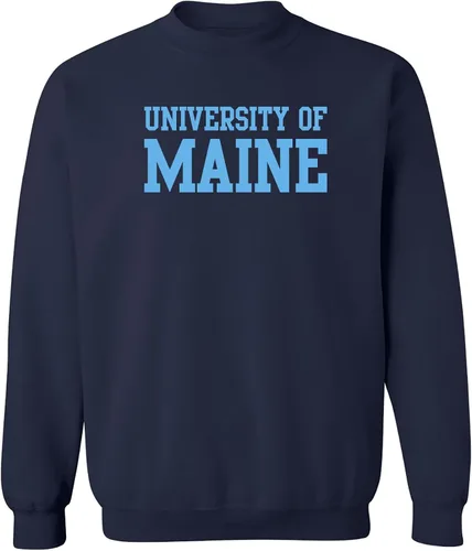 Vista 12 de UGP Campus Apparel NCAA Bloque Básico, Cuello Redondo Color del Equipo, Colegio, Universidad Cremalleras Akron Navy