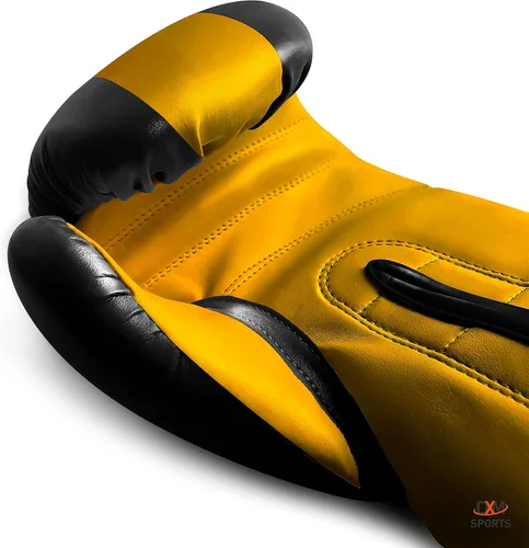 Vista 4 de DXM SPORTS Guantes de boxeo para hombres y mujeres, guantes de entrenamiento de boxeo, guantes de kickboxing, guantes de sparring, guantes
