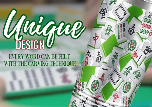 Vista 2 de Onebttl Mahjong Regalos para mujeres/hombres, regalos divertidos para los amantes de Mahjong, taza de acero inoxidable aislada de 20 onzas