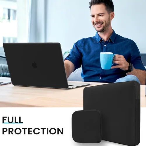 Vista 7 de iCasso Funda para MacBook Air de 15 pulgadas 2025 2024 2023 versión A3241 M4 A3114 M3 A2941 M2 Chip, carcasa rígida, funda, protector de pantalla