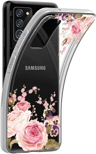 Vista 2 de Funda para Galaxy Note 20 5G, para Samsung Note 20 Linda Caso, Transparente Flexible Bumper TPU Suave Caucho Silicona Funda para Samsung Galaxy Note