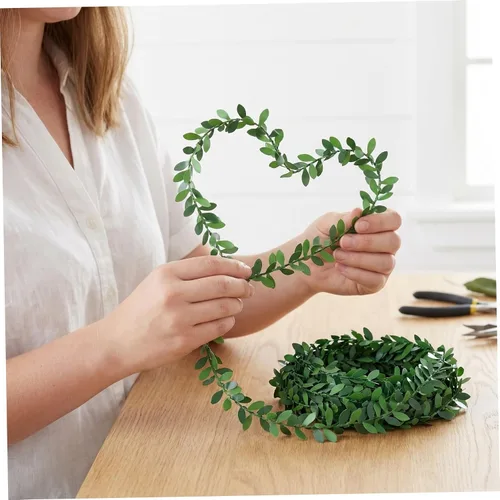 Vista 4 de SEWACC Guirnalda artificial de follaje de vides falsas, guirnalda de hojas verdes, plantas de 7.5 M, 2 unidades para bodas, fiestas, jardín, hogar