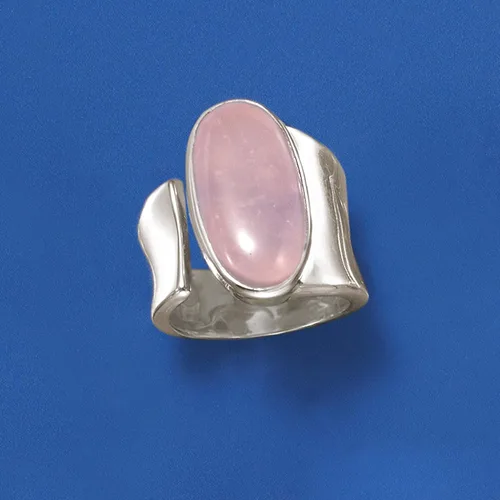 Vista 5 de Ross-Simons Anillo envolvente en plata de ley Piedra preciosa Ónix