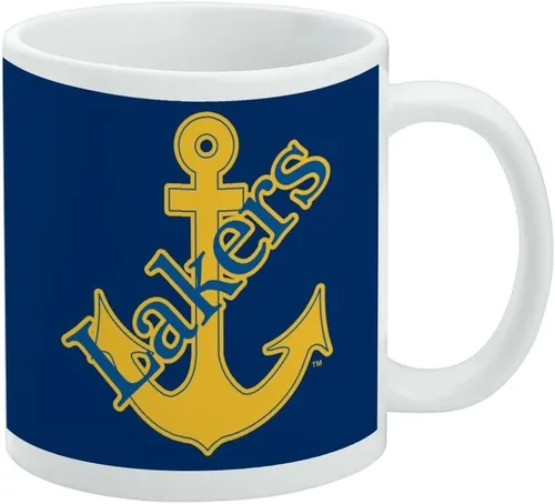 Vista 267 de Taza de cerámica con el logotipo principal de la Universidad Rider, taza de regalo novedosa para café, té y bebidas calientes, 11oz, blanca