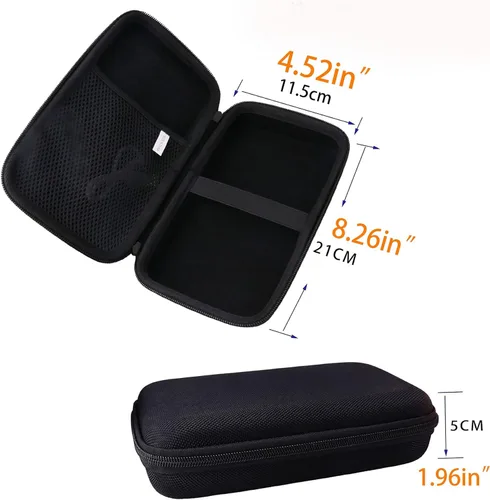 Vista 3 de Estuche rígido de EVA dedicado para ZOWEETEK Mini amplificador de voz portátil con funda de micrófono con cable.