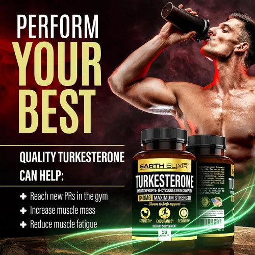 Vista 4 de Turkesterone 840 mg – Apoyo natural de testosterona – Suplemento de turkesterona 100% puro para hombres y mujeres – Extracto de Ajuga Turkestanica
