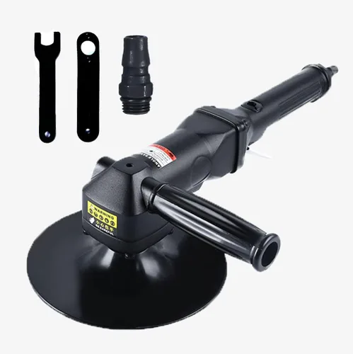 Vista 2 de Lijadora Neumática de 7 Pulgadas para Trabajo Pesado, Lijadora/Pulidora de Aire Húmedo Resistente, Liviana con 5.47 libras, Velocidad Ajustable