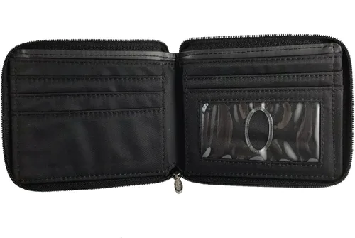 Vista 3 de Big Skinny Slimvelope - Cartera delgada de piel para mujer, con capacidad para hasta 40 tarjetas Negro