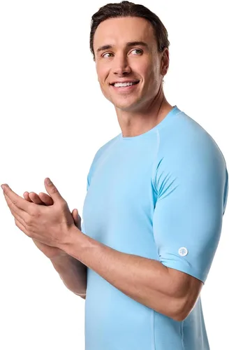 Vista 5 de Camiseta de manga corta para hombre - Protección solar UPF 50+ - Ultimate Azul ártico