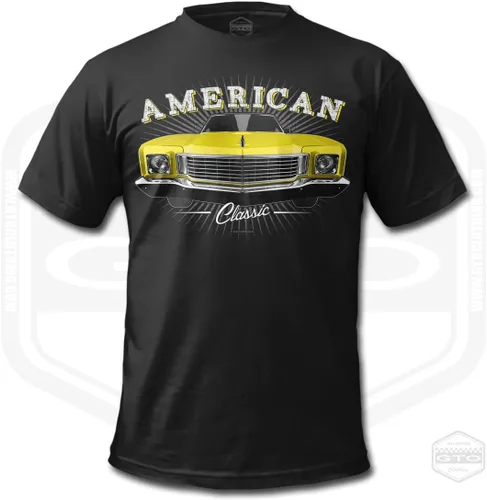 Vista 3 de 1972 Monte Carlo Tribute - Camiseta para hombre, color negro, idea de regalo para fanáticos del coche americano S-6XL Fabricado en Estados Unidos