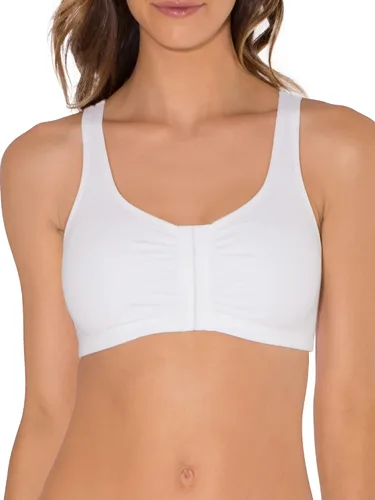 Vista 4 de Fruit of the Loom Brasier deportivo reforzado para mujer, de cierre frontal