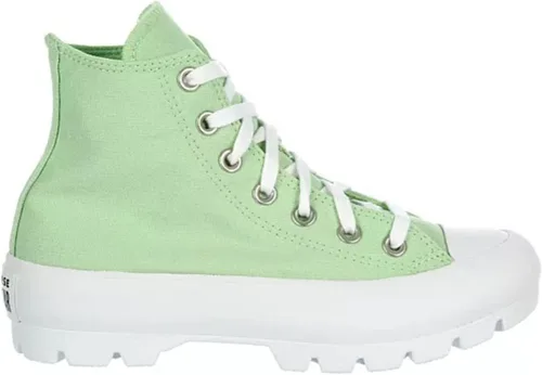 Vista 2 de Converse Chuck Taylor All Star Lugged High Canvas Sneaker - Zapatos deportivos de lona con cordones estilo cierre - menta neónblanconegro
