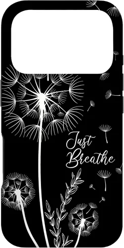 Vista 30 de Lindo diseño de tatuaje de diente de león flechas respiración patrón caso para iPhone 17