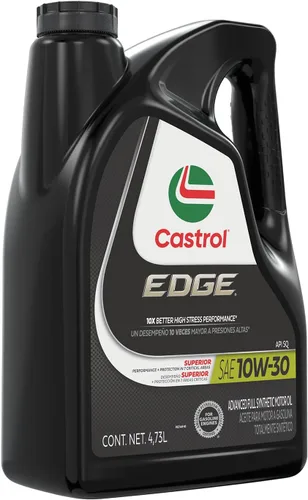 Vista 3 de Castrol EDGE 10W-30 Aceite de motor sintético completo avanzado, 5 cuartos de galón
